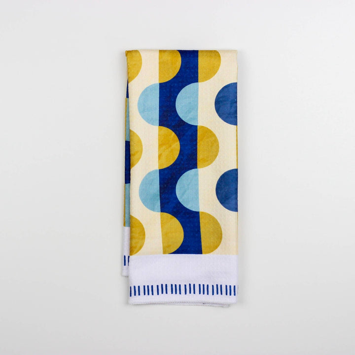 Cool Geo Squiggle Quilt Dish Towel - 16''x24''
