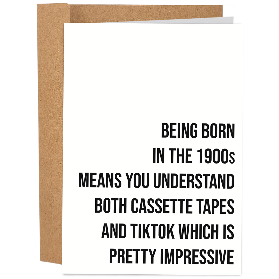 Understand Both Cassette Tapes And TikTok | Funny Birthday Card