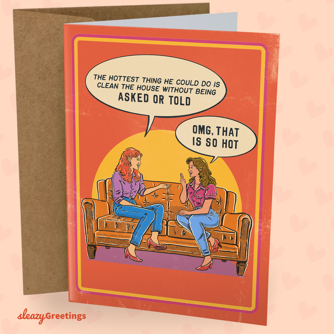 Hottest Thing He Could Do - Vintage Valentine's Day Card