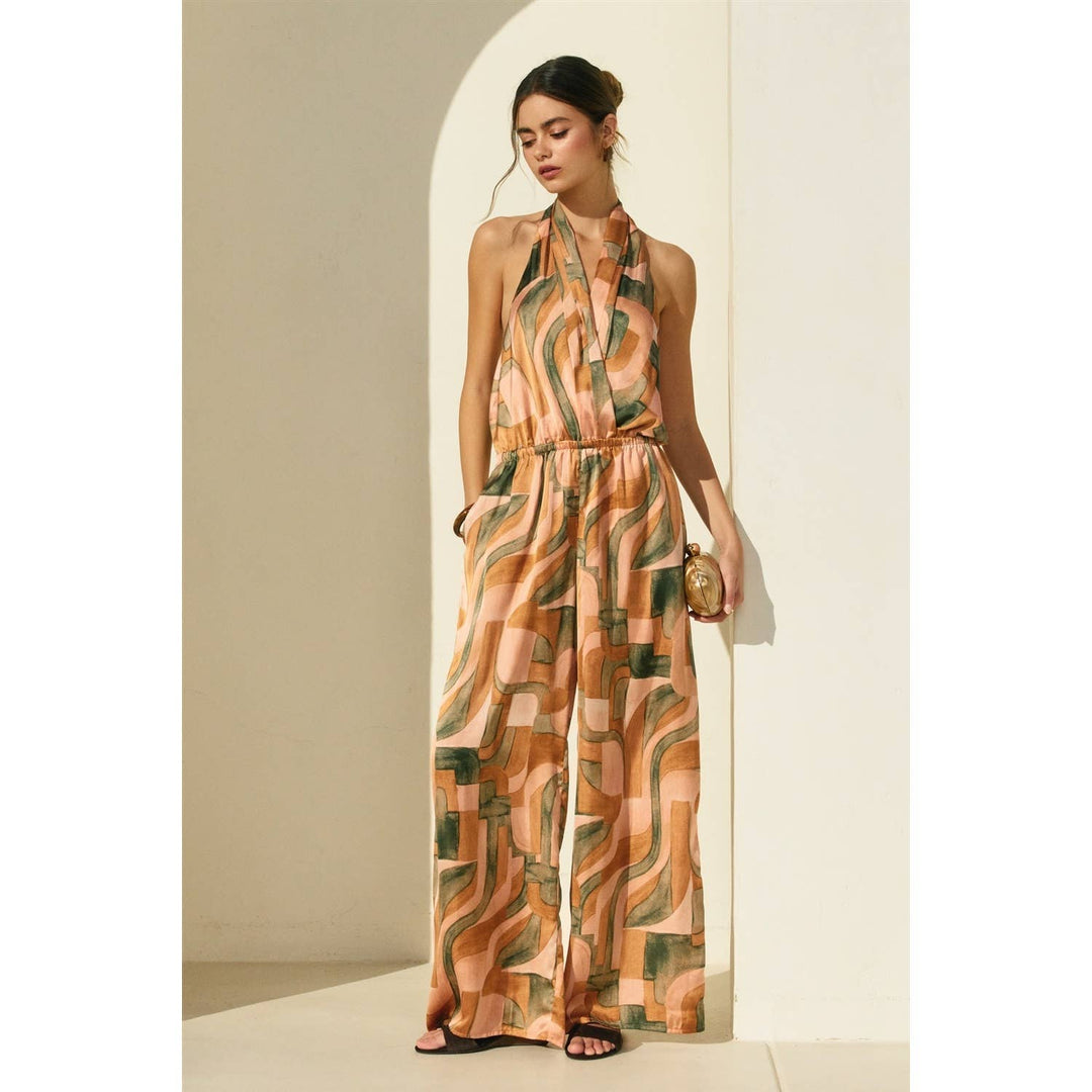 Dune Deco Halter Neck Jumpsuit