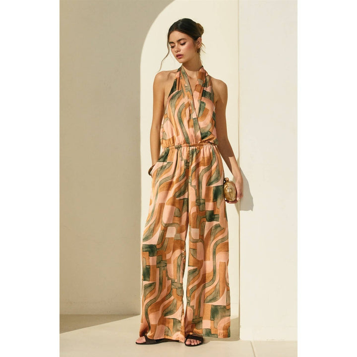 Dune Deco Halter Neck Jumpsuit