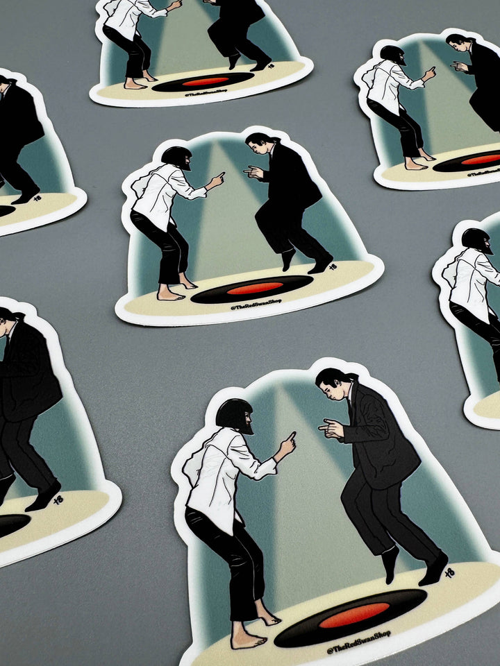 Vinyl Decal - Pulp Fiction - Mia and Vincent Dancing