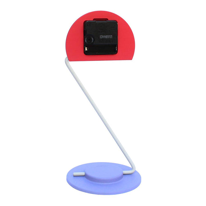 Peacock Desk Clock - Movable Height - Memphis Design