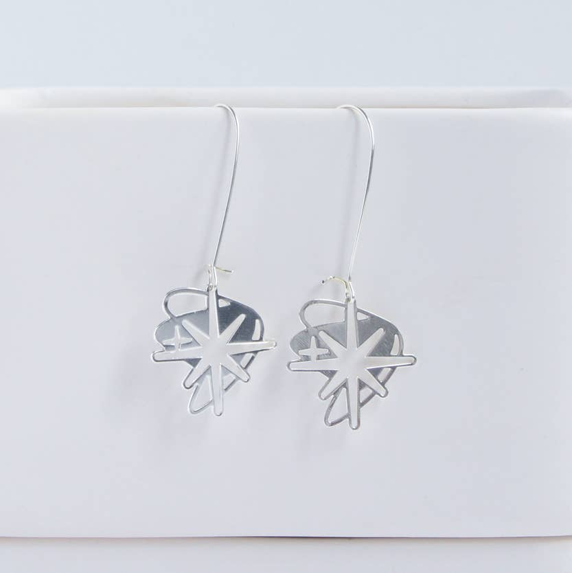 Retro Starburst Earrings