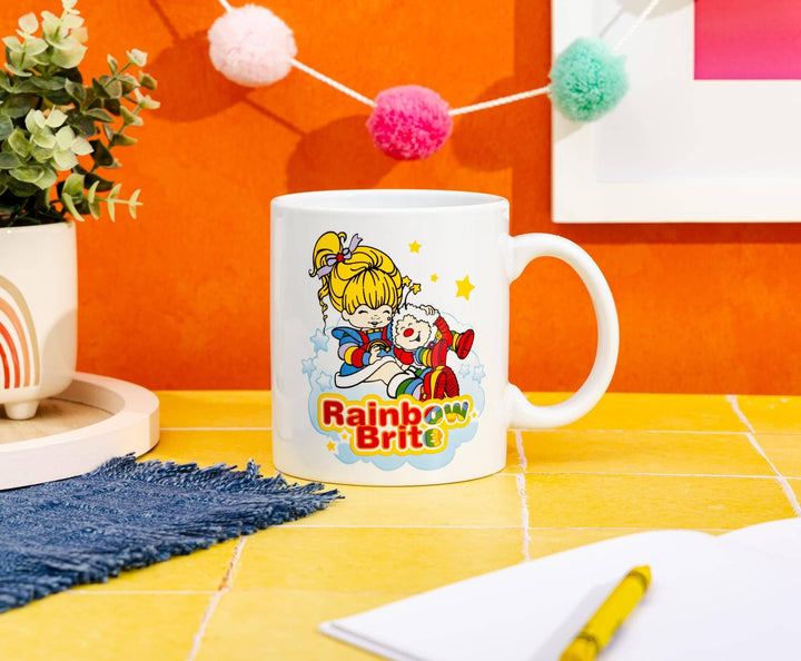 Rainbow Brite and Twink Cloud Logo 20-Ounce Ceramic Mug