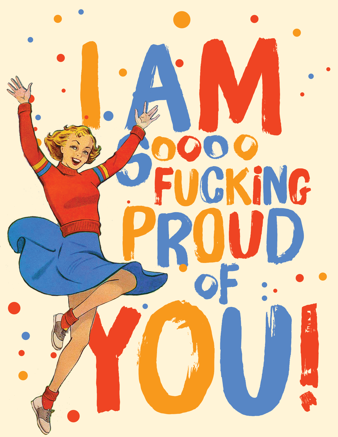 SO FING PROUD OF YOU!  congratulations card