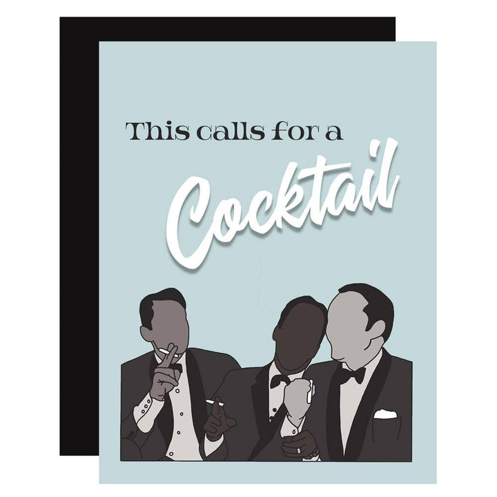 Rat Pack Cocktail Celebration Pop Icon Greeting Card