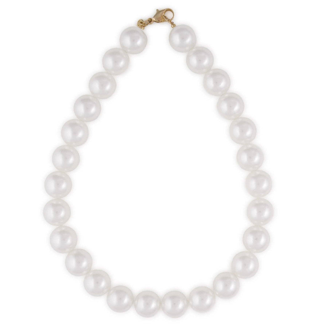 Iris Large Bead Necklace Pearls