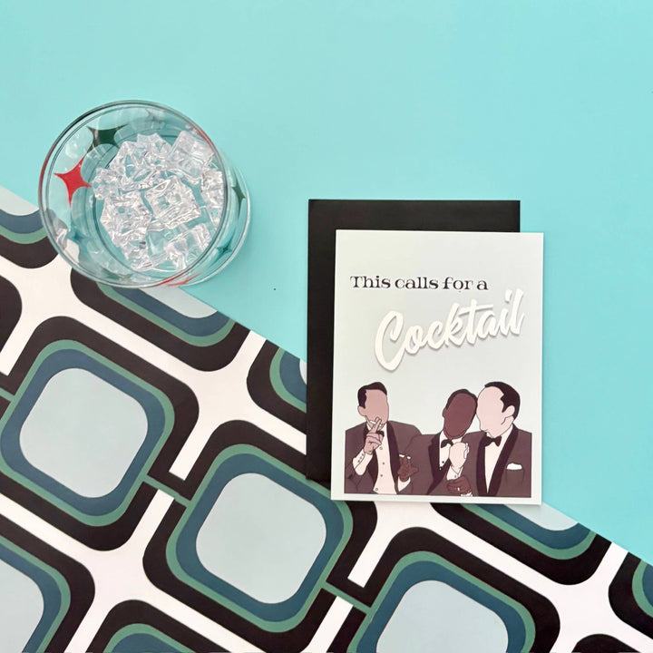 Rat Pack Cocktail Celebration Pop Icon Greeting Card