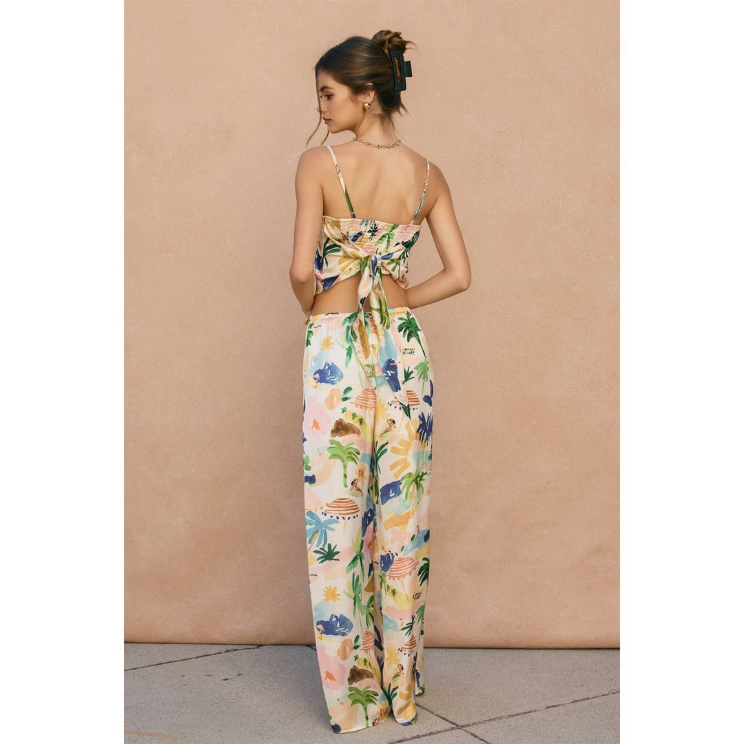 Isla Bonita Pull On Drawstring Pants