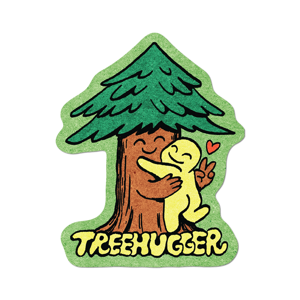 Tree Hugger Die-Cut Sticker
