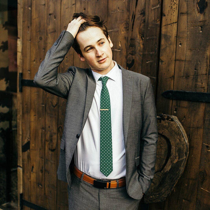 Dublin - Green Polka Dot Tie