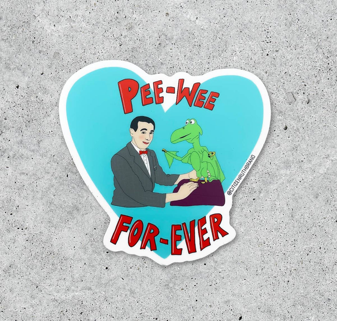 Pee Wee Forever vinyl sticker