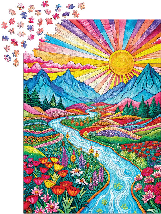 Colorful Highlands 1000-Piece Enjoy Puzzle