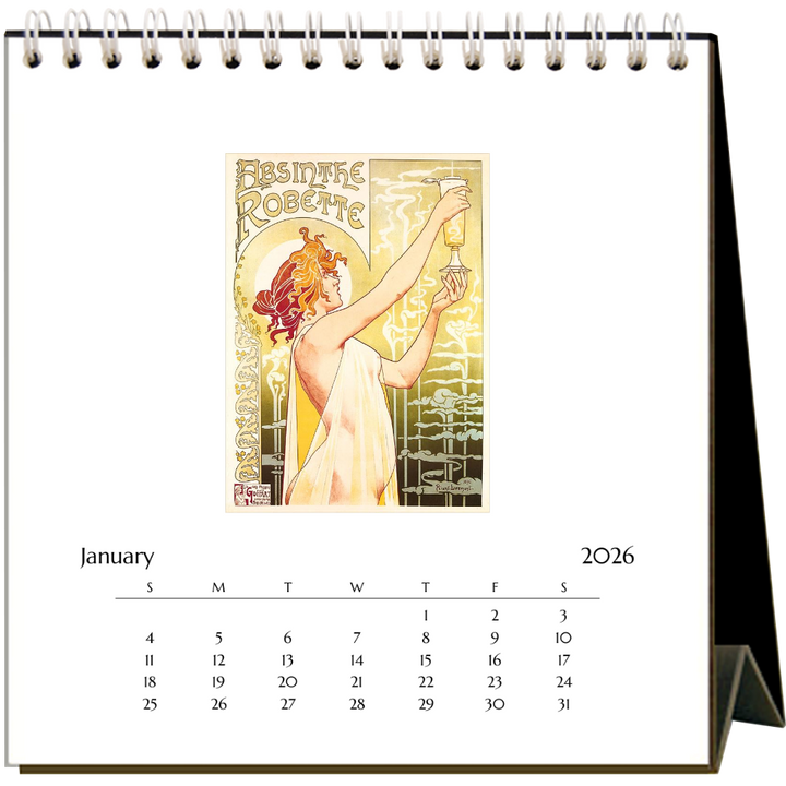 Cocktails 2026 Desk Calendar