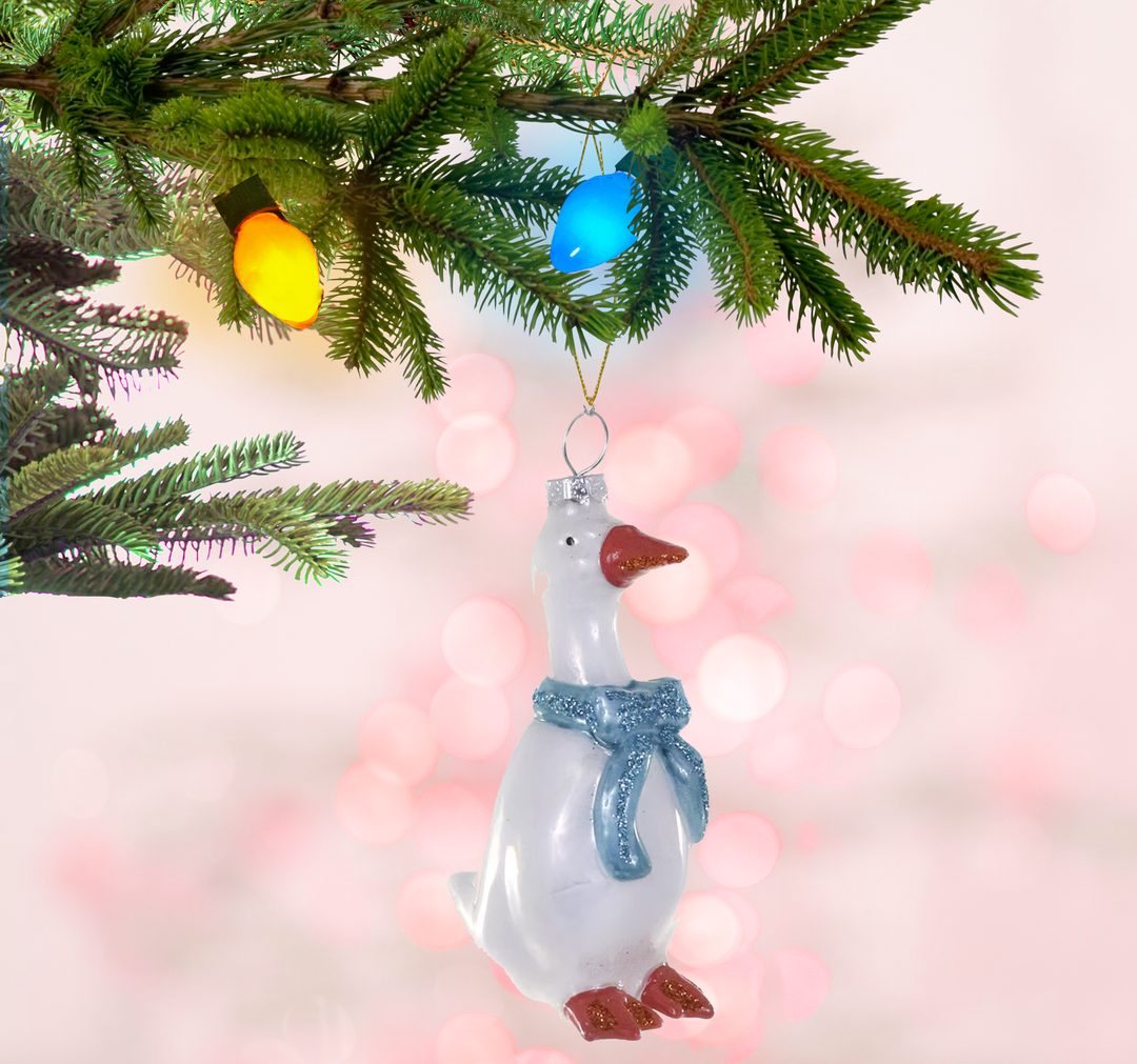 Country Goose Ornament