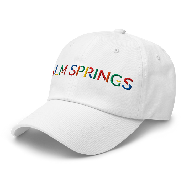 Palm Springs 1980s White Dad Hat