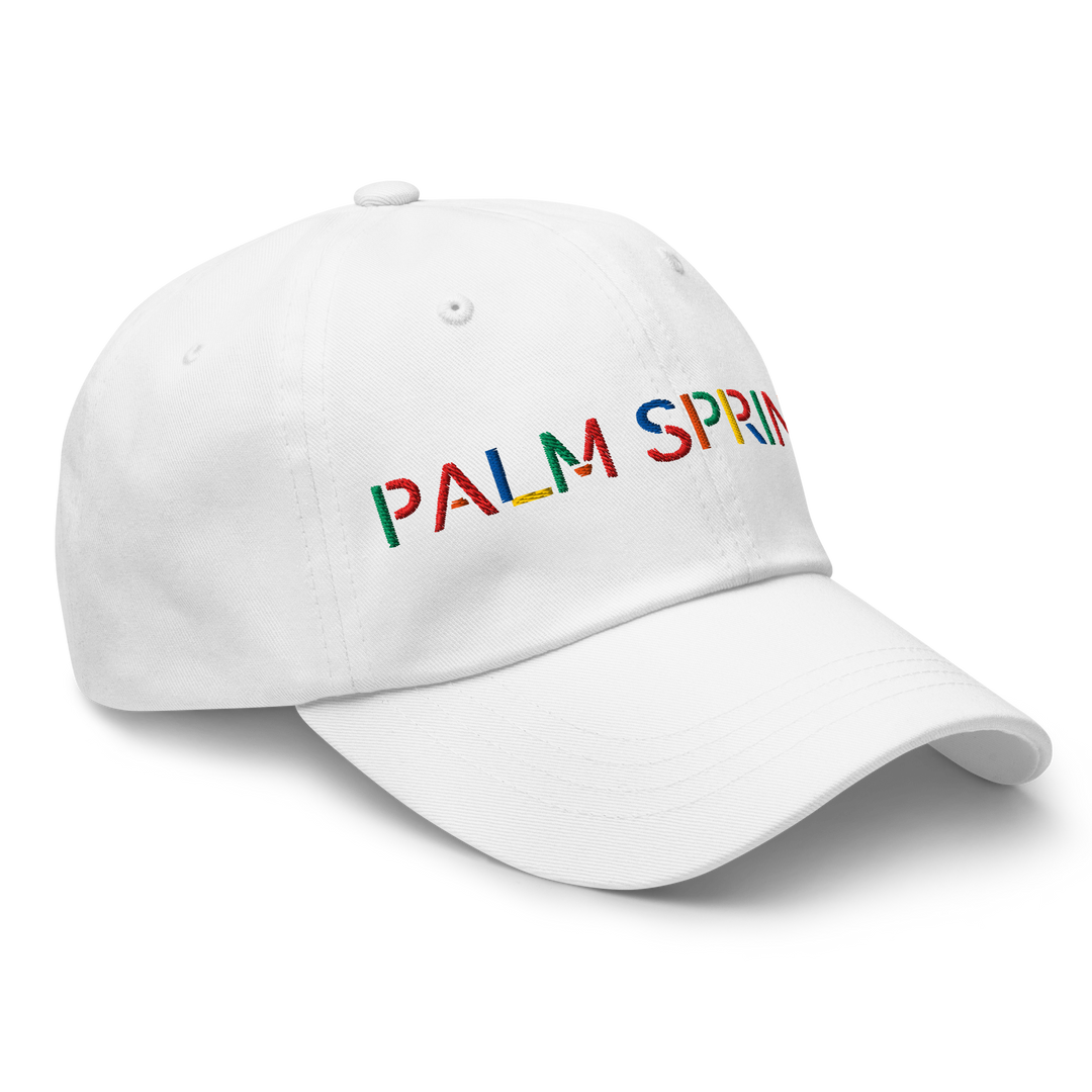 Palm Springs 1980s White Dad Hat