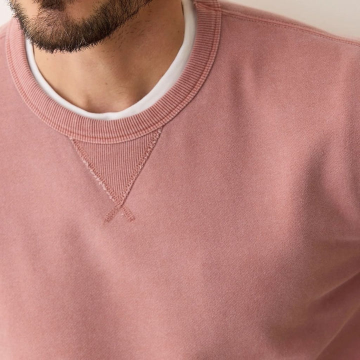 Relaxed Cloud 9 Fleece Crewneck Ash Rose