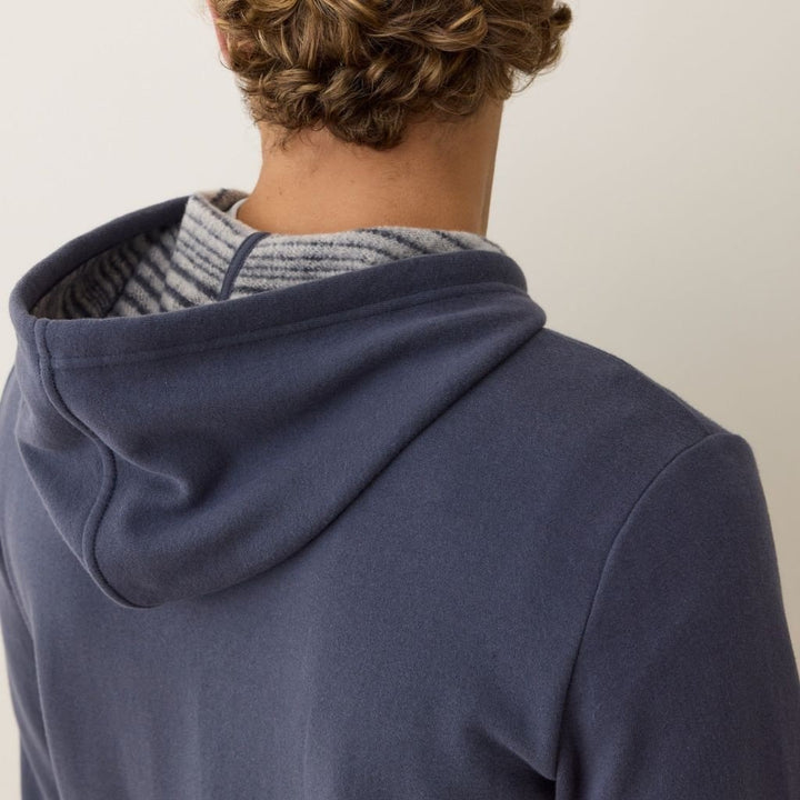 Cloud 9 Fleece Full Zip Hoodie Navy Stripe