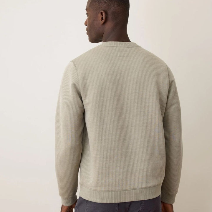 Corbet Quilted Crewneck Taupe