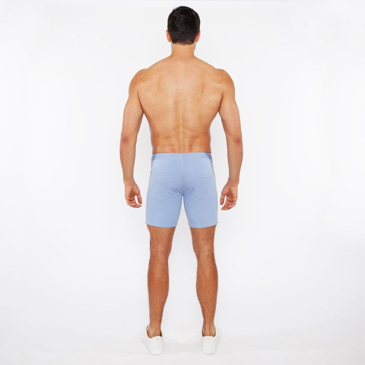 Blue Rain 5" Inseam Solid Stretch Knit Jeans Shorts St-1932