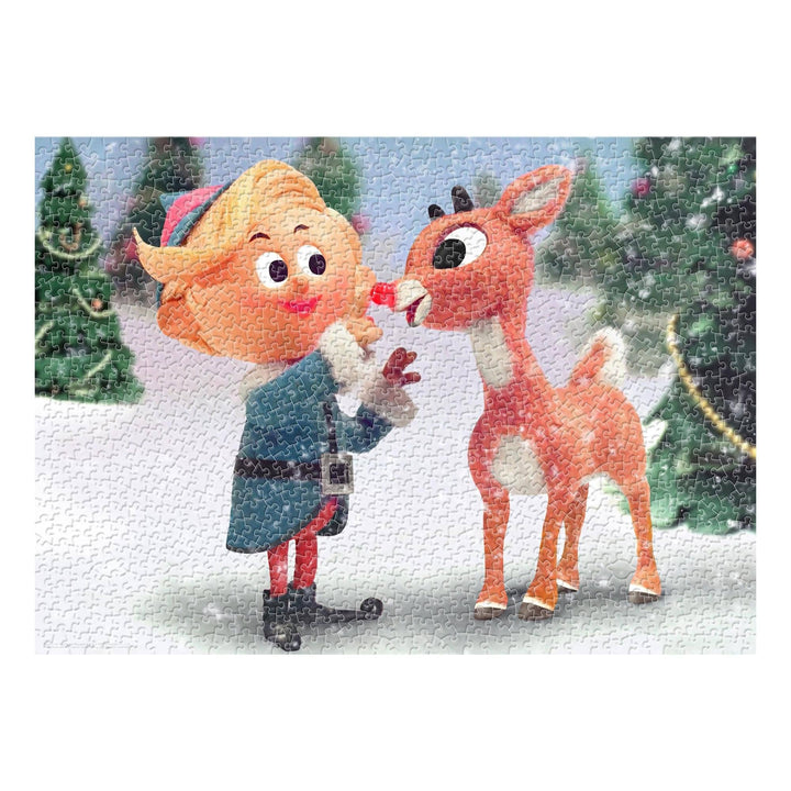 Rudolph 1000 Piece Glitter Snow Jigsaw Puzzle