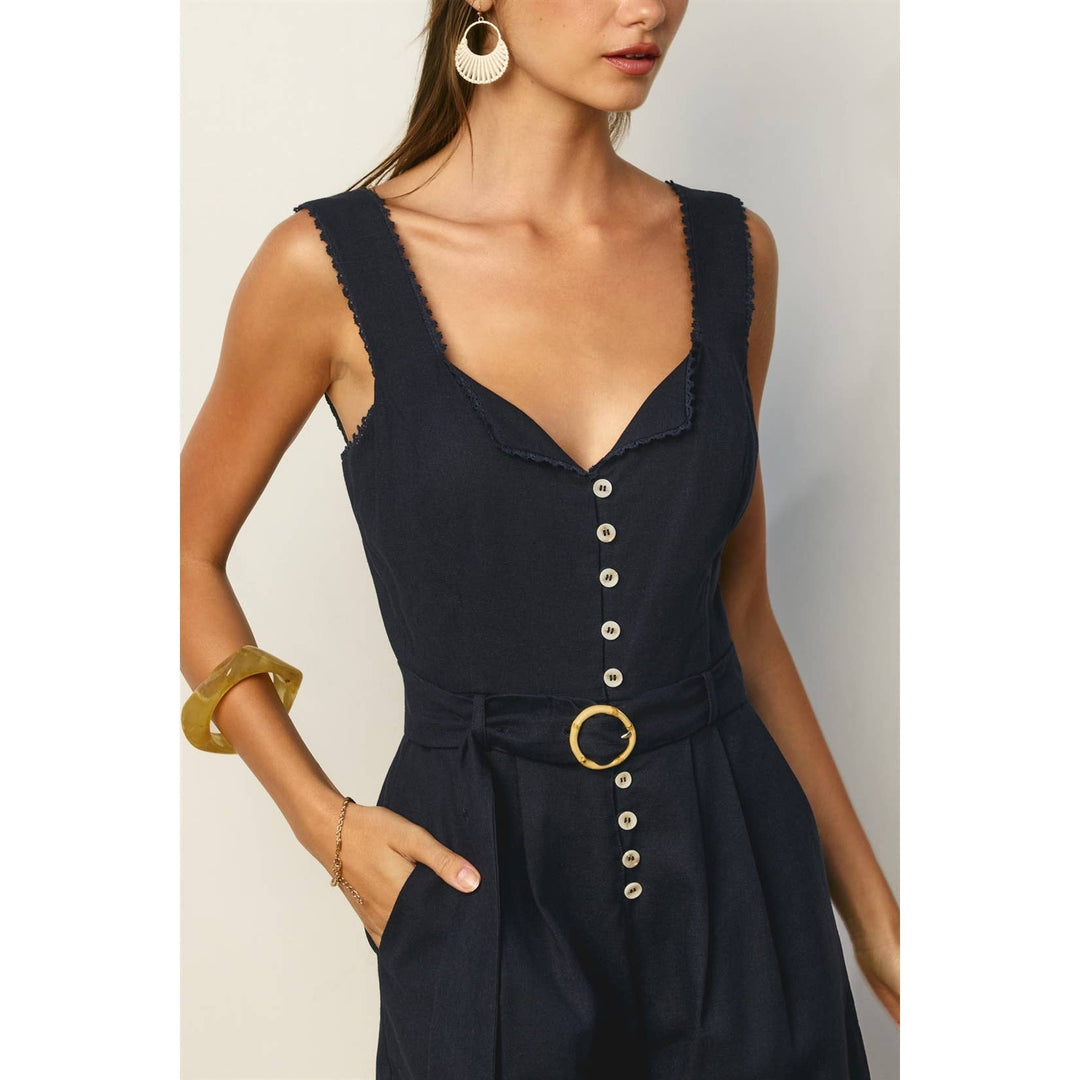 Heaven Sent Lace Trim Foldover Romper