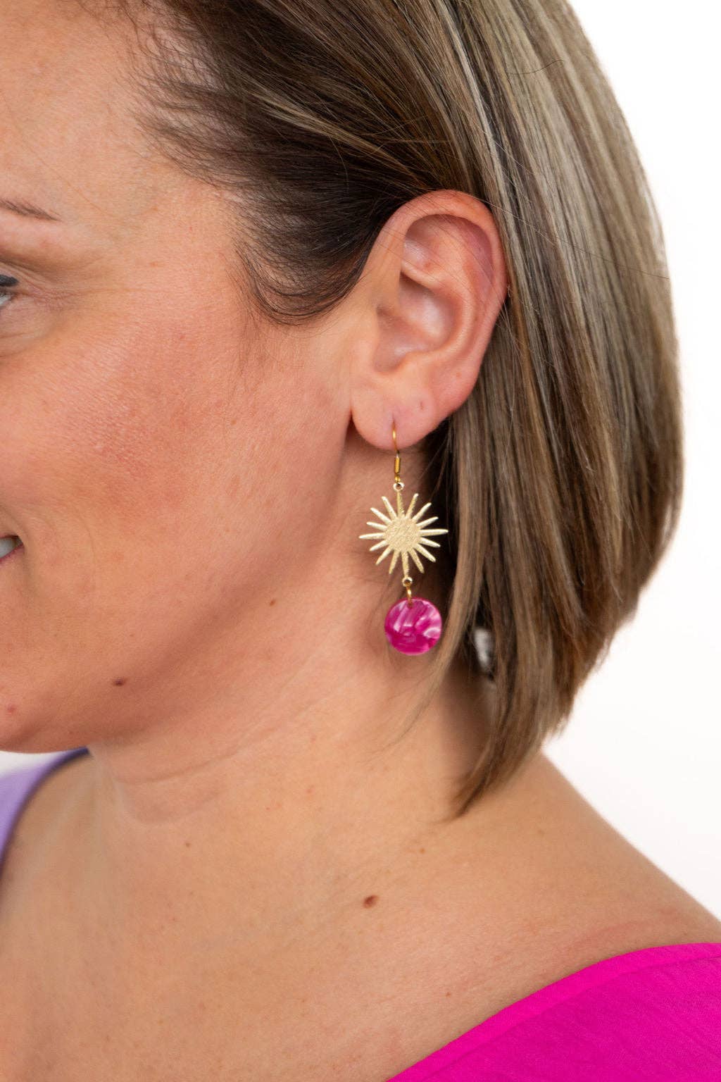 Solana Earrings - Raspberry // Jewelry