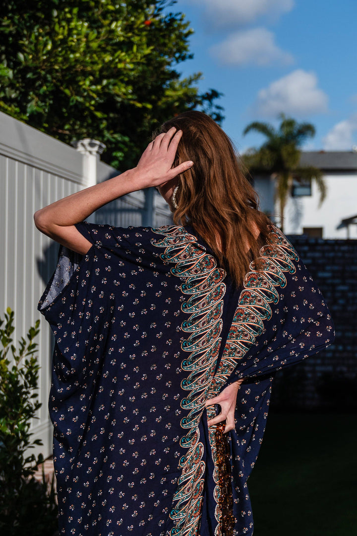 Kinsley Paisley Border Caftan