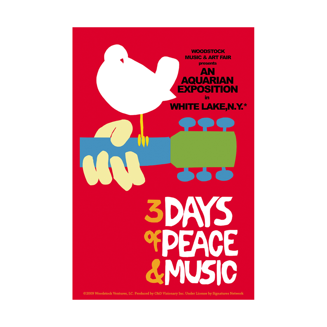 Sticker - Woodstock Music Festival 1969 - 3 Days...