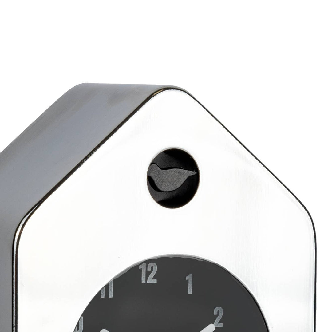 Mini Chrome Little House Alarm Clock