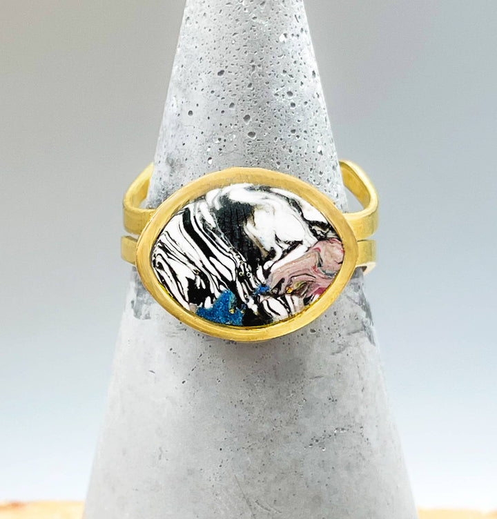 The Goldeneye Handmade Adjustable Ring