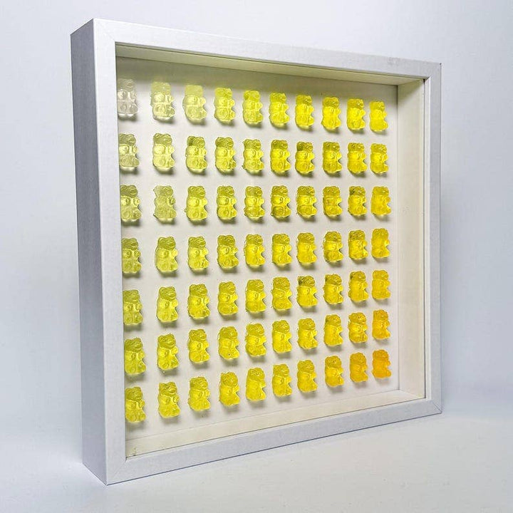 Hand-Sculpted Gummy Bear Resin Art Shadow Box