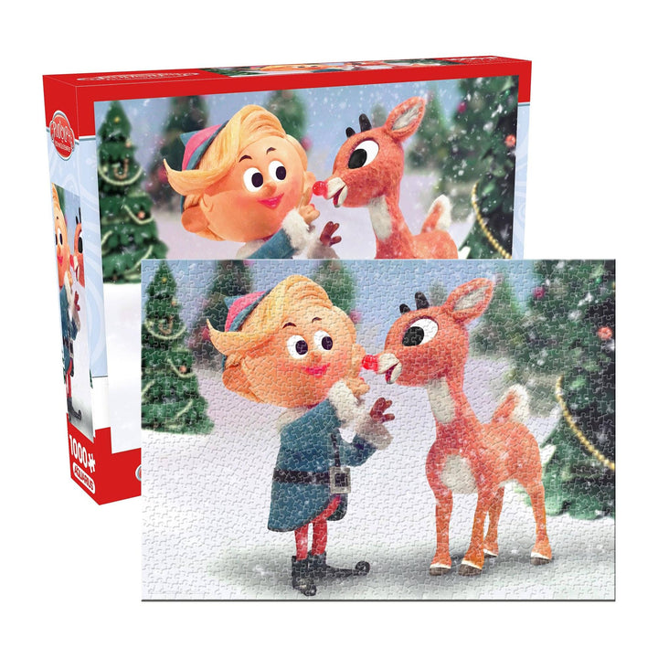 Rudolph 1000 Piece Glitter Snow Jigsaw Puzzle