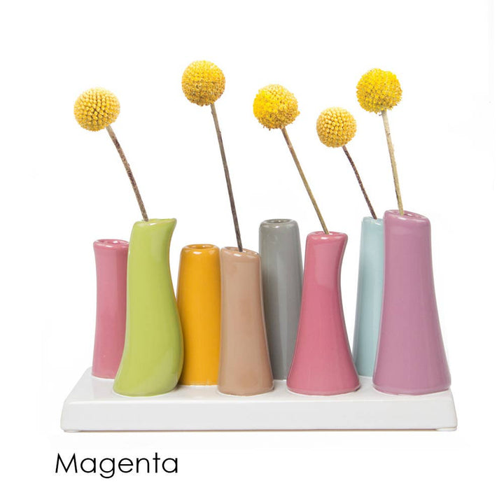 Pooley Colorful Bud Vase For Flower Arranging Rectangular