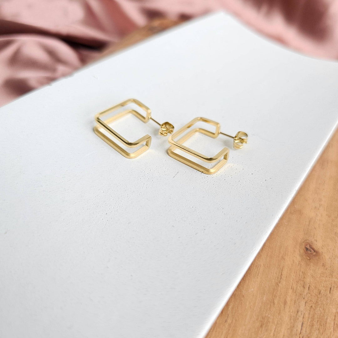 Luxe Silver Kamora Hoops