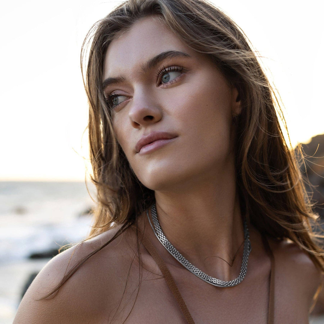 Mesh Choker - Silver