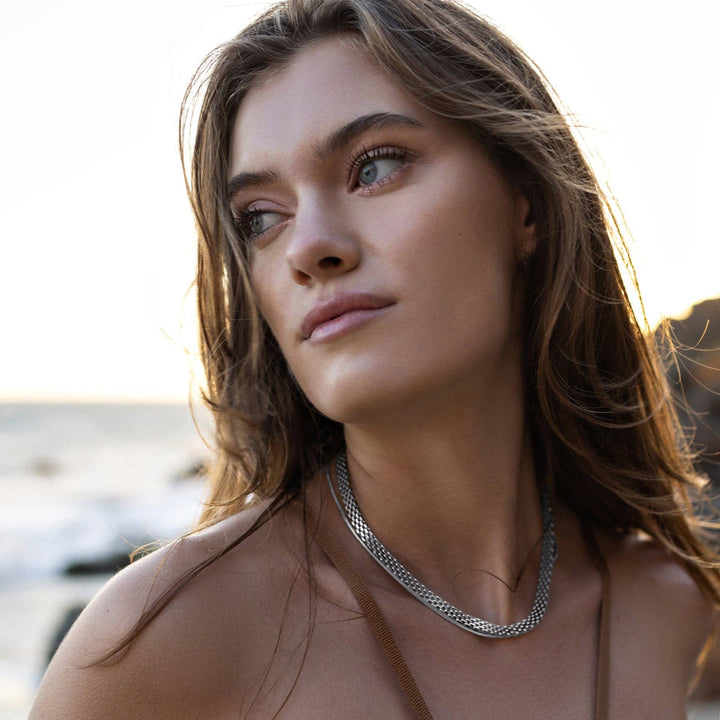 Mesh Choker - Silver