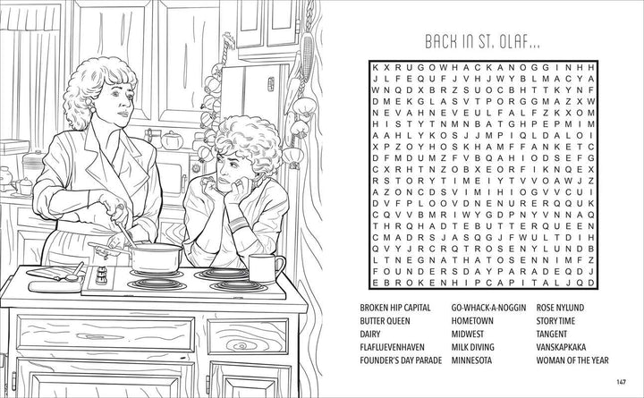 Golden Girls Word Search, Quips, Quotes and Coloring Book by Editors of Thunder Bay Press