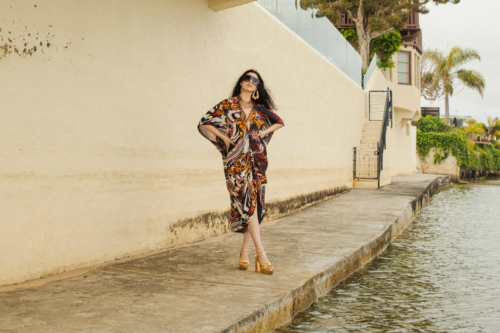 Actius Caftan in Rouge
