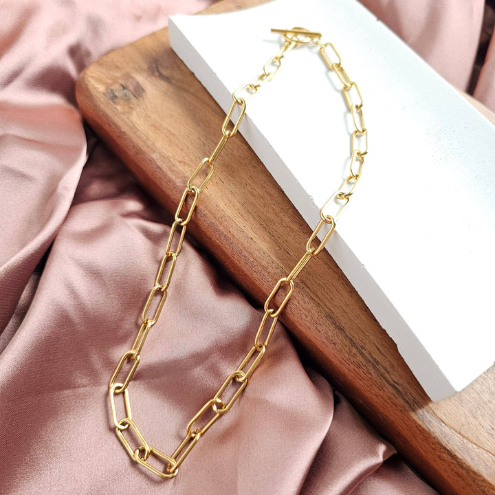 Luxe Chunky Paper Clip Chain - 18" - Gold