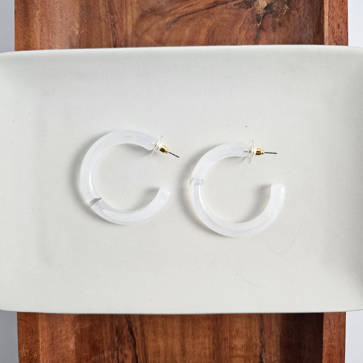 Josie Hoops - White