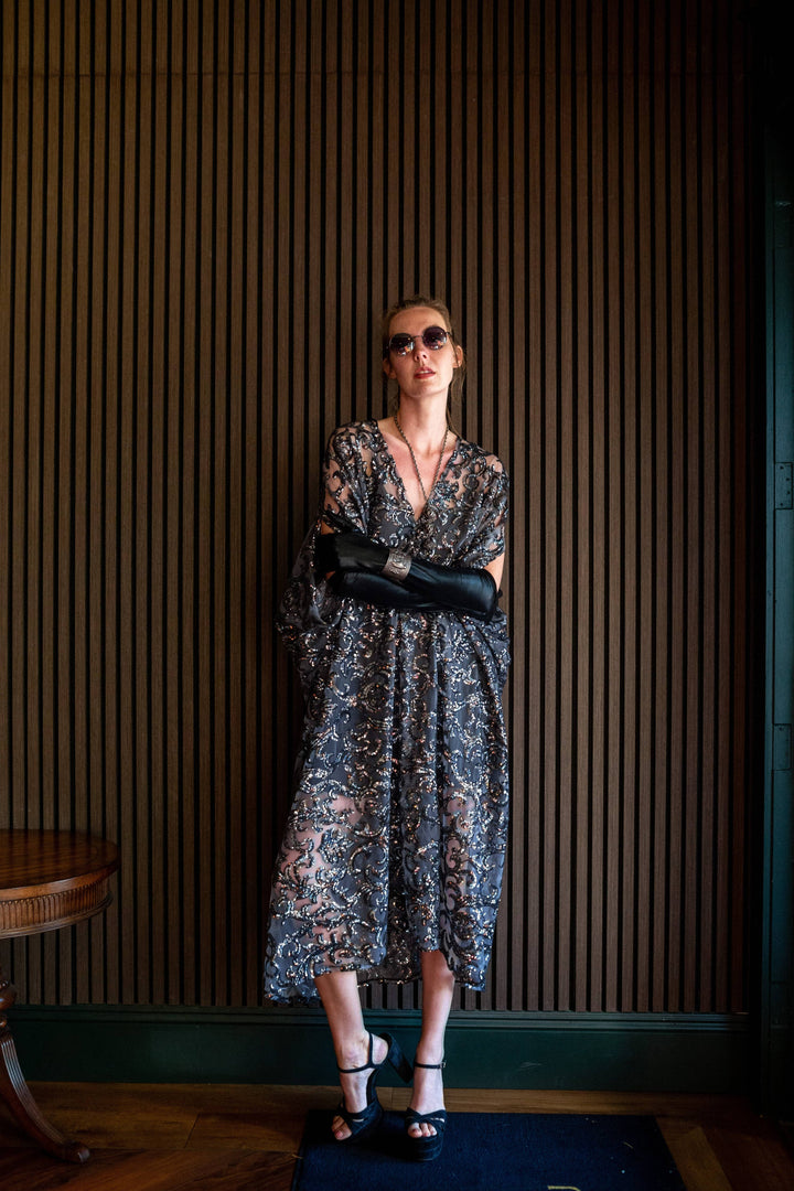 Empire Sequin Caftan
