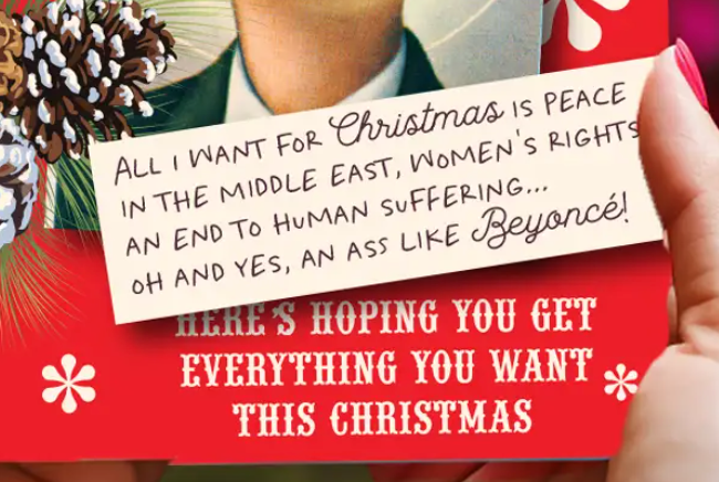 Beyonce'S Ass Christmas Holiday Card