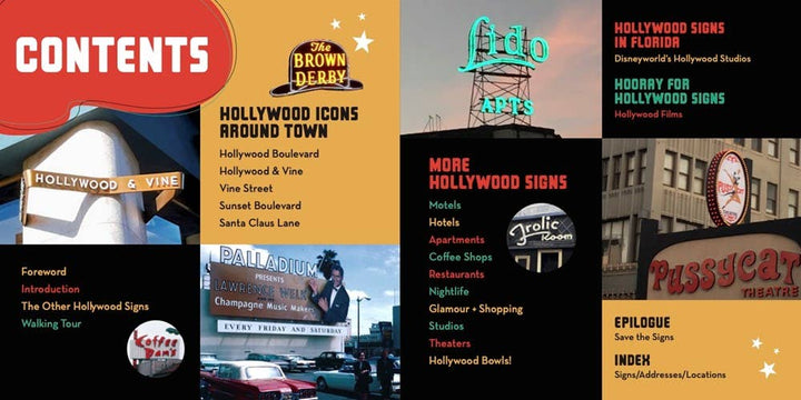 Hollywood Signs : Glittering Graphics and Glowing Neon