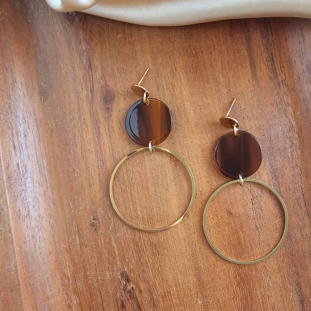 Sadie Earrings - Walnut // Jewelry, Fall