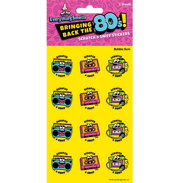 80s Music EverythingSmells Scratch & Sniff Stickers