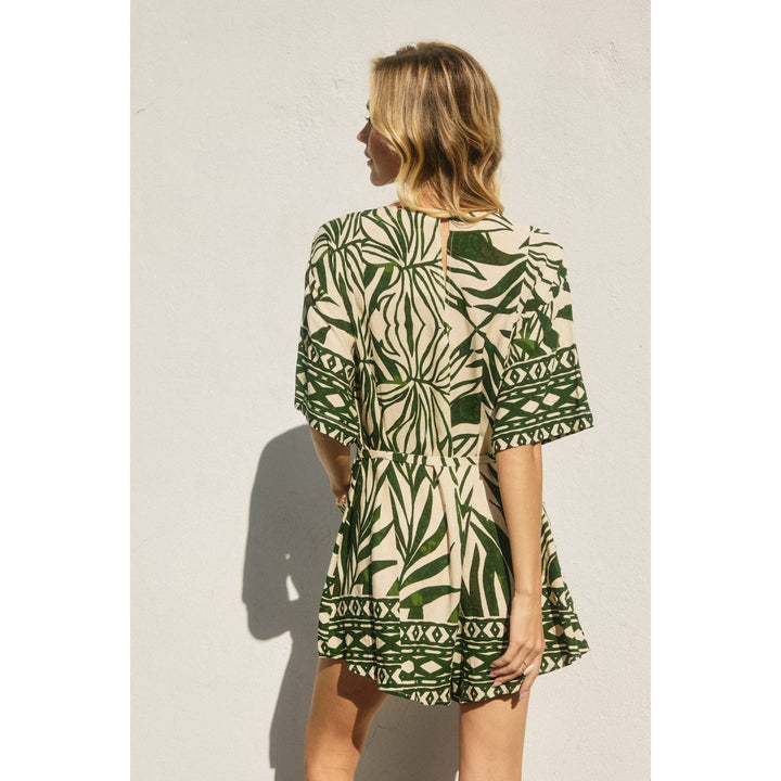 Take Me Away V Neck Relaxed Romper