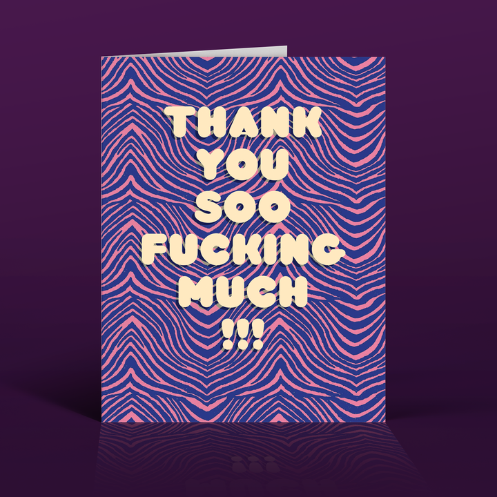 ZEBRA thank you card